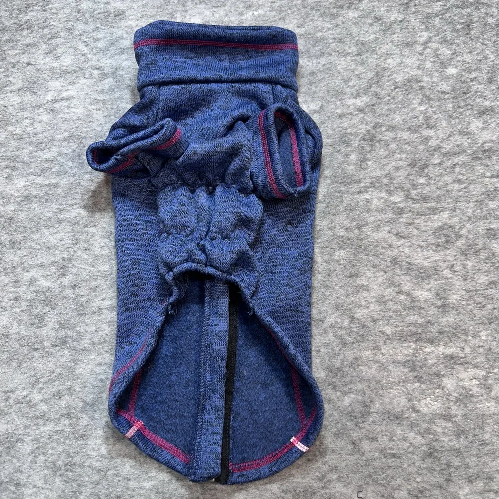 NEW OYEOLLO Dog‎ Jacket Large Heather Blue Reflective Zipper Safety Outdoor - Picture 6 of 6